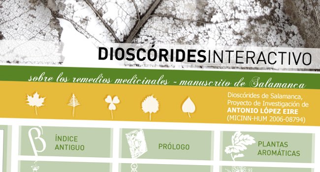 DIOSCÓRIDES INTERACTIVO - Versión interactiva del manuscrito de Salamanca